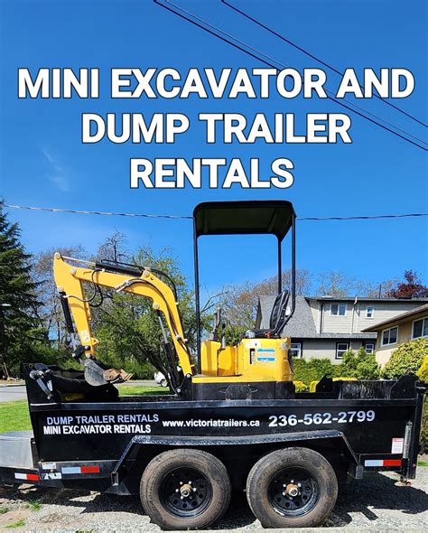 mini ex dump trailers